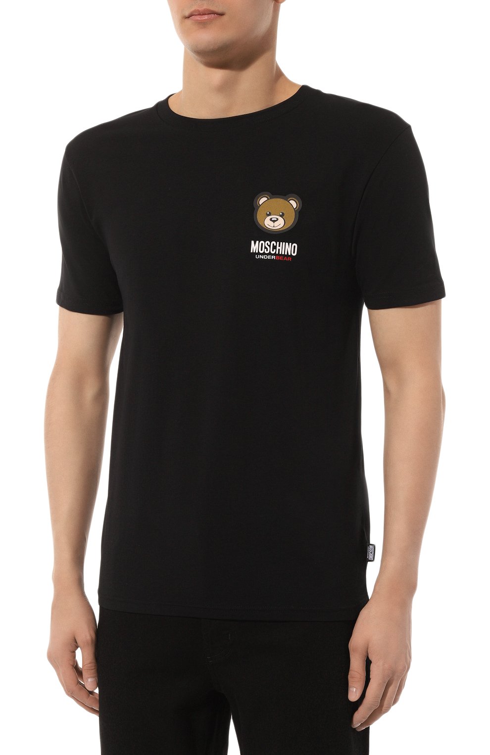 Хлопковая футболка MOSCHINO, арт. A0788/4410, фото 3