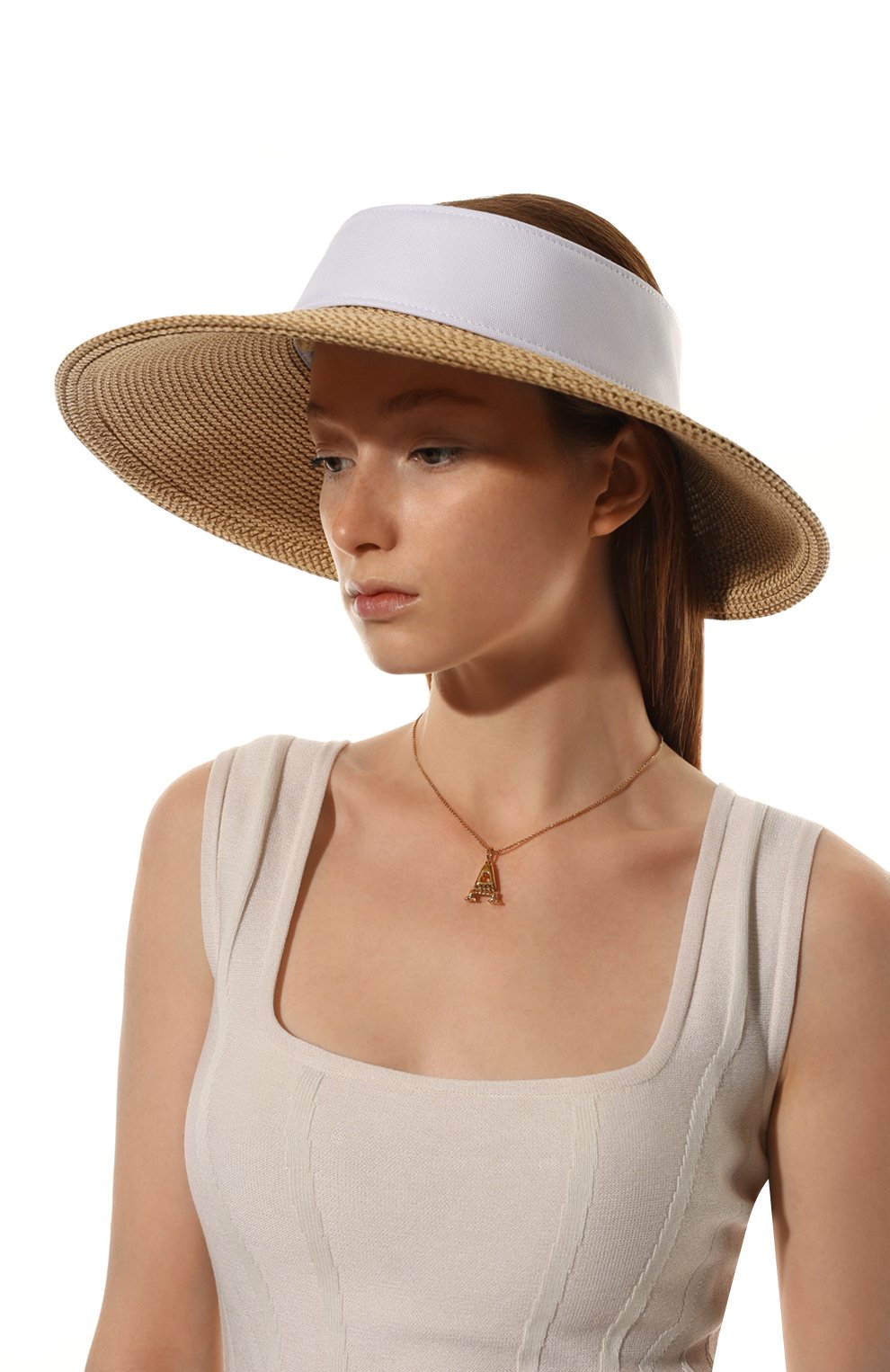 Козырек ERIC JAVITS белого цвета по цене 33350 руб., арт. 13301PEAWHI, фото 2 Козырек ERIC JAVITS, арт. 13301PEAWHI, фото 2