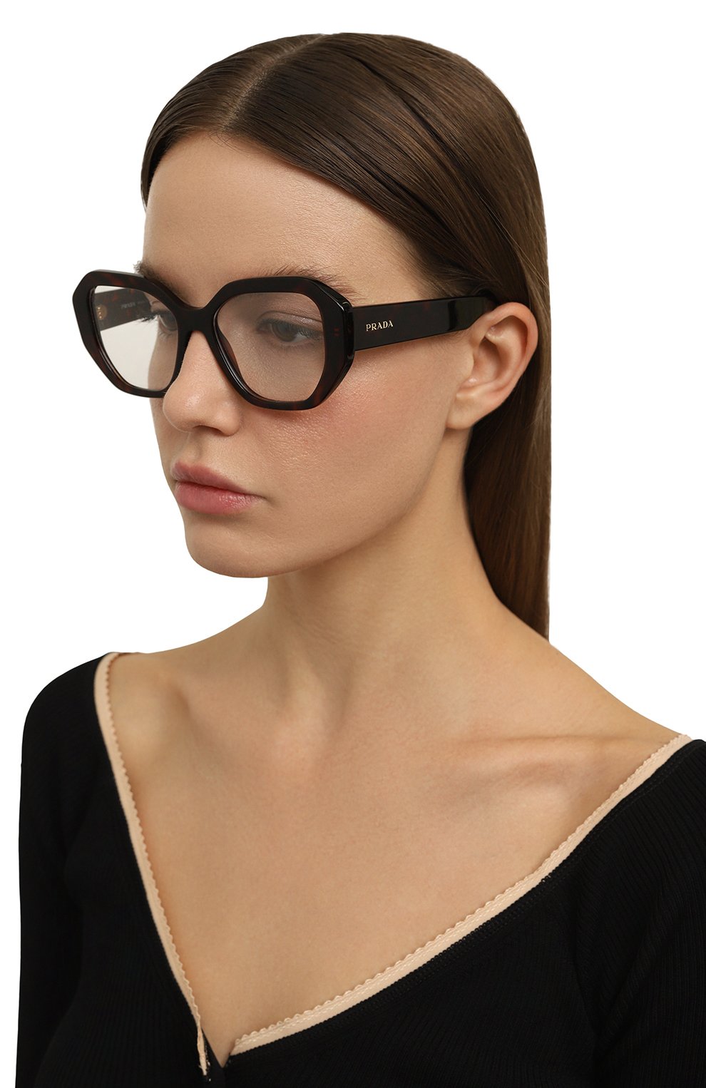 Оправа PRADA черного цвета по цене 39950 руб., арт. A07V-16N101, фото 2 Оправа PRADA, арт. A07V-16N101, фото 2