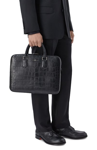 Портфель из кожи крокодила AURUS COLLECTION, арт. BB008BKS, фото 2