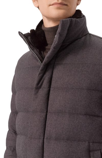 Пуховик из шелка и кашемира HERNO, арт. PI001310U/38087, фото 5