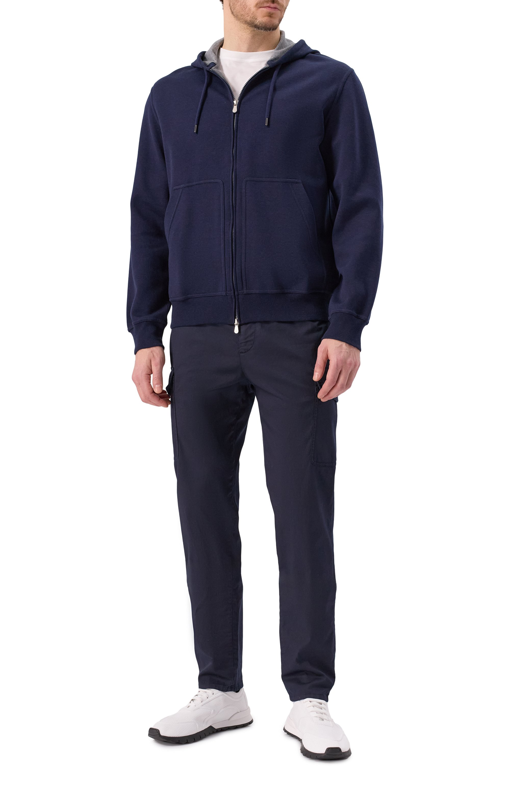 Толстовка из хлопка и кашемира BRUNELLO CUCINELLI, арт. MM8319069G, фото 2