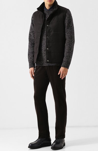 Утепленный кашемировый жилет на молнии с воротником-стойкой BRIONI, арт. SUM00L/07374, фото 2