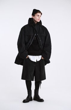 Мужской шерстяной свитер DOLCE & GABBANA черного цвета, арт. GXW42T/JCVWK | Фото 7 (Рукава: Длинные; Материал внешний: Шерсть; Длина (для топов): Стандартные; Принт: Без принта; Стили: Кэжуэл; Мужское Кросс-КТ: Свитер-одежда)