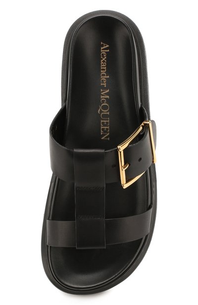 Кожаные шлепанцы ALEXANDER MCQUEEN, а рт. 621830/WHXZB, фото 5