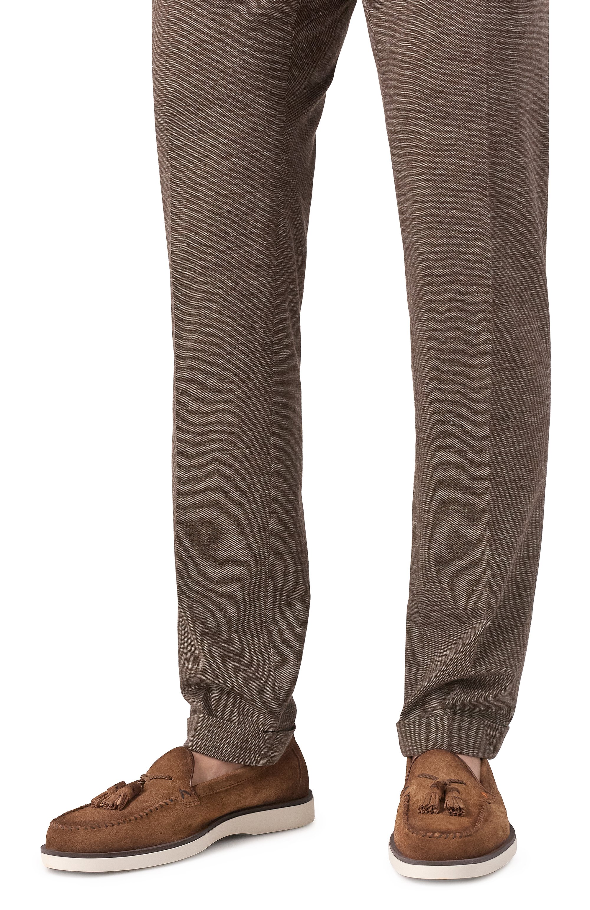 Замшевые лоферы detroit SANTONI, арт. MGDG19037BIBSRVR, фото 3