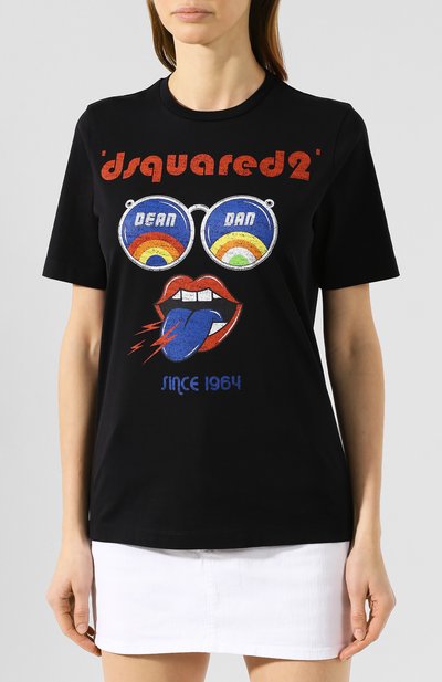 Хлопковая футболка DSQUARED2, арт. S72GD0235/S22844, фото 3