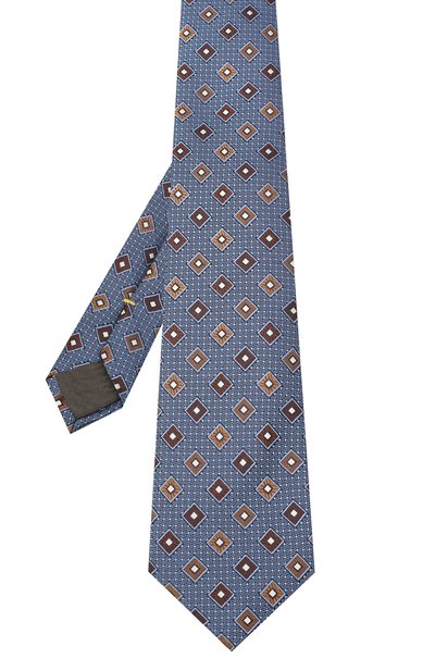 Шелковый галстук CANALI синего цвета по цене 11500 руб., арт. 18/HJ02860, фото 2 Шелковый галстук CANALI, арт. 18/HJ02860, фото 2
