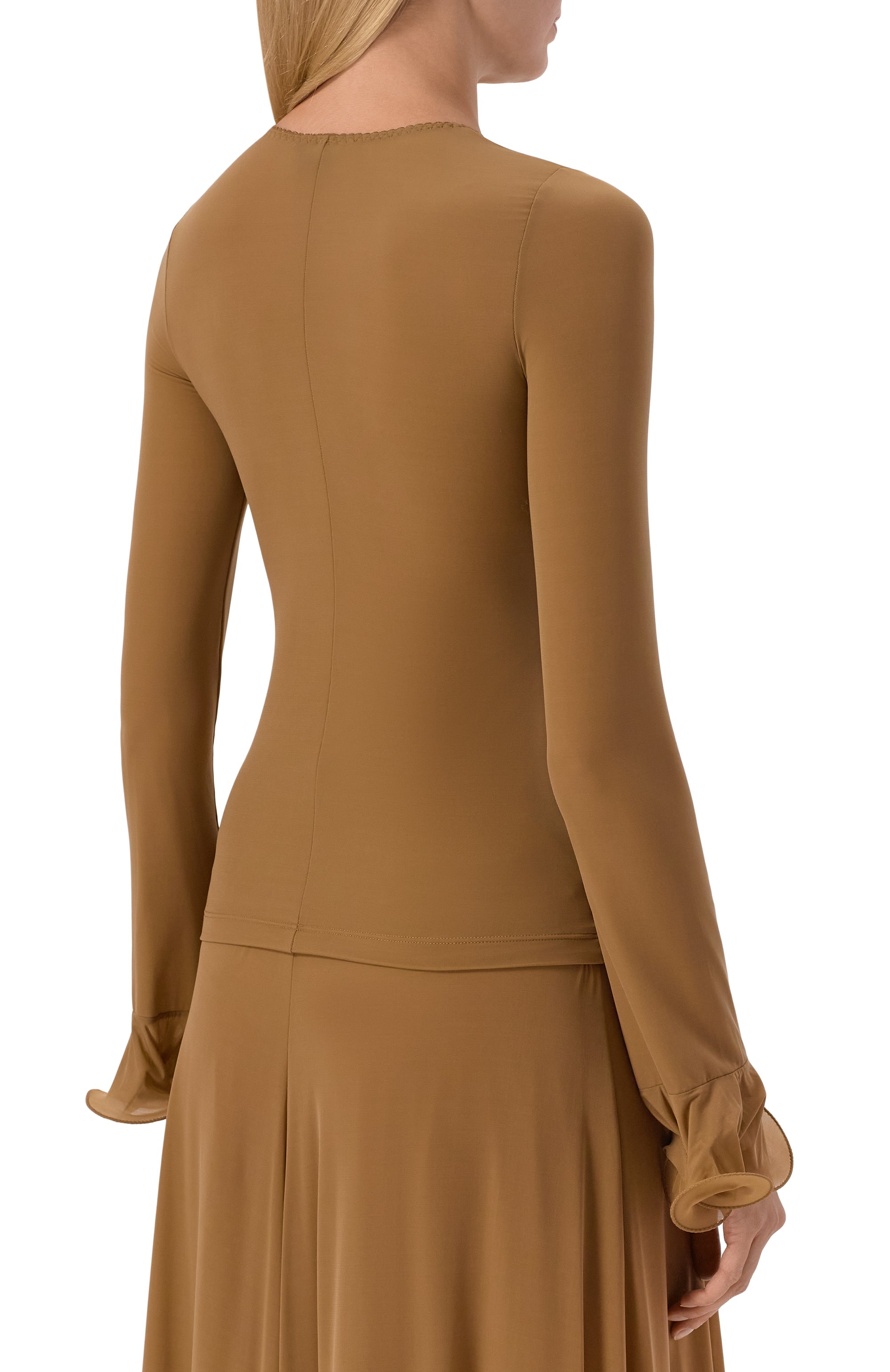 Топ MOSCHINO коричневого цвета по цене 79950 руб., арт. A1203/5535, фото 4 Топ MOSCHINO, арт. A1203/5535, фото 4