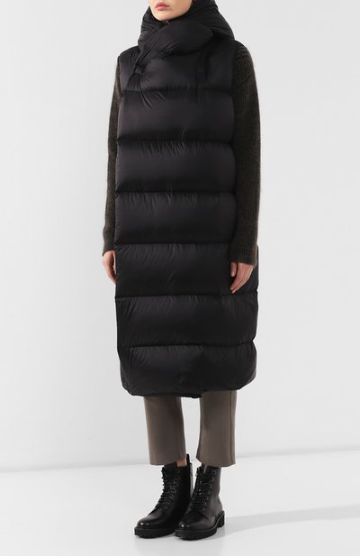 Пуховый жилет RICK OWENS черного цвета по цене 89200 руб., арт. RP19F5914/NZD3, фото 3 Пуховый жилет RICK OWENS, арт. RP19F5914/NZD3, фото 3