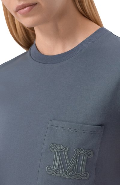 Хлопковая футболка MAX MARA, арт. PAPAIA, фото 5