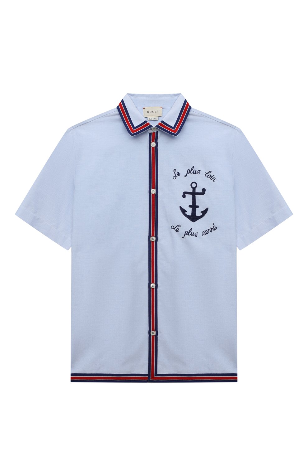 Хлопковая рубашка GUCCI, арт. 600371 XWAHO, фото 1