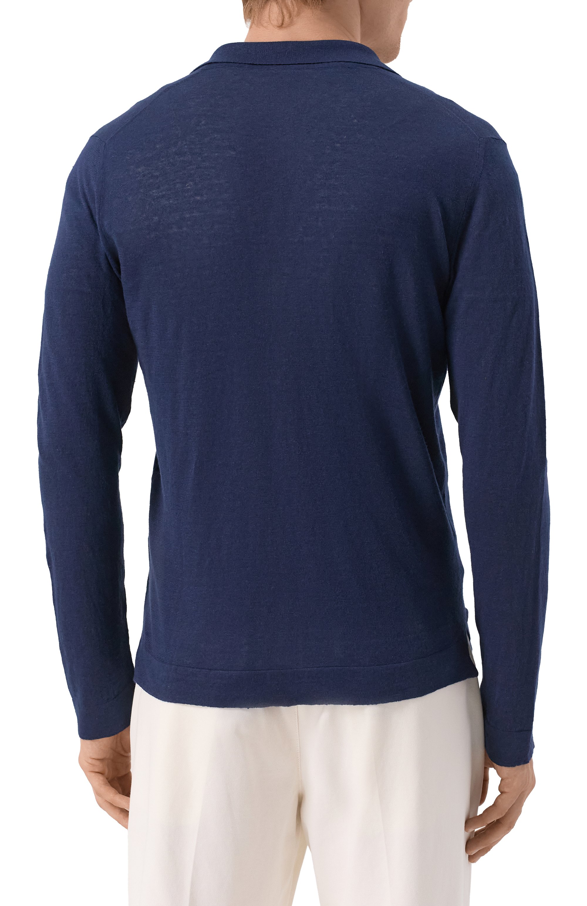 Рубашка изо льна и кашемира FEDELI, арт. 8UE05802, фото 4