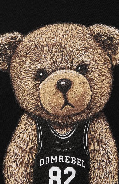 Хлопковая футболка DOMREBEL черного цвета по цене 15400 руб., арт. PLAY (CARRY-0VER)/T-SHIRT, фото 5 Хлопковая футболка DOMREBEL, арт. PLAY (CARRY-0VER)/T-SHIRT, фото 5