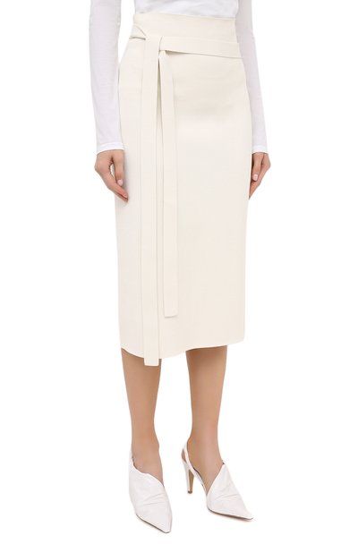 Юбка из шерсти и вискозы JIL SANDER, арт. JSPR754072-WRY39038, фото 3