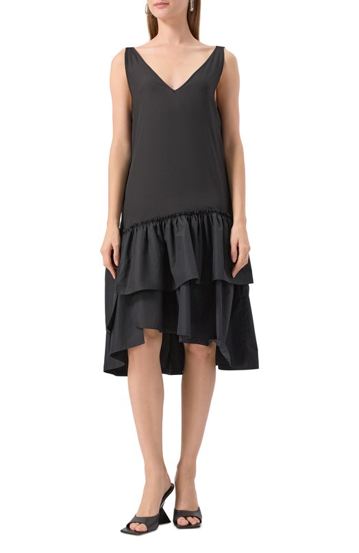 Хлопковое платье 3.1 Phillip Lim S251-90929PJB Чёрный  S251-90929PJB Фото 6