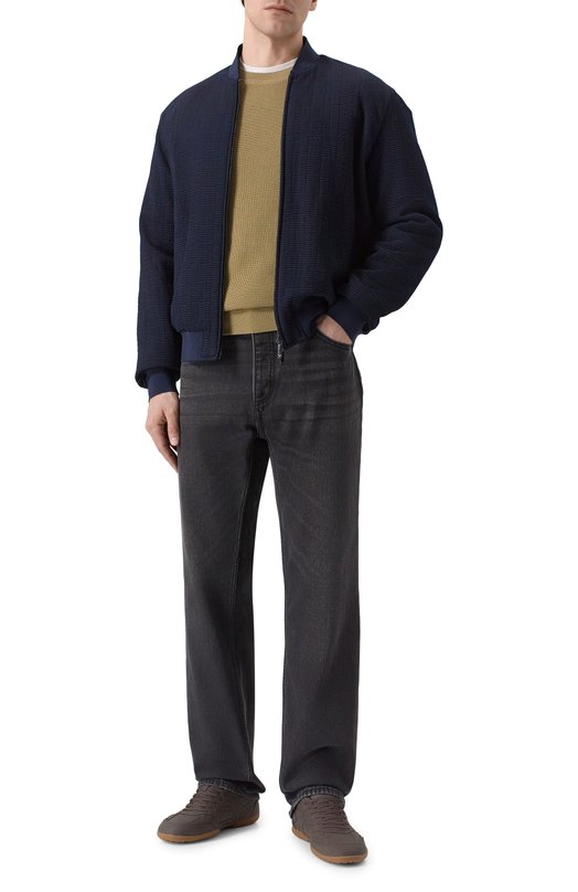 Хлопковый джемпер BOSS 50555124 Бежевый  50555124 Фото 2