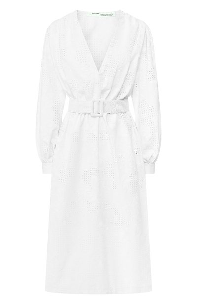 Женское платье с поясом OFF-WHITE, арт. 0WDB139S19D740440100