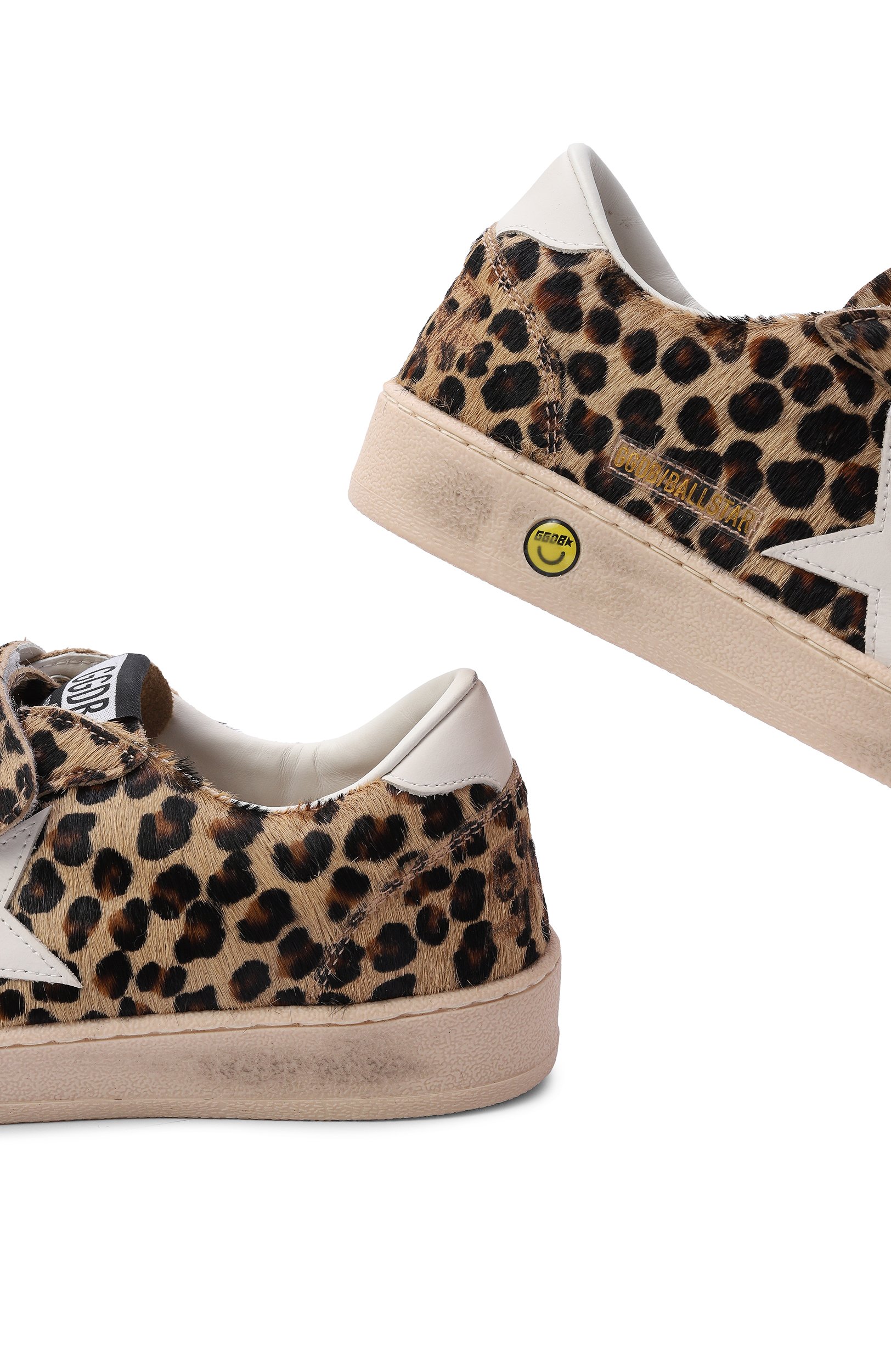 Кожаные кеды ball star GOLDEN GOOSE DELUXE BRAND леопардового цвета по цене 51100 руб., арт. GTF00501.F008053, фото 5 Кожаные кеды ball star GOLDEN GOOSE DELUXE BRAND, арт. GTF00501.F008053, фото 5