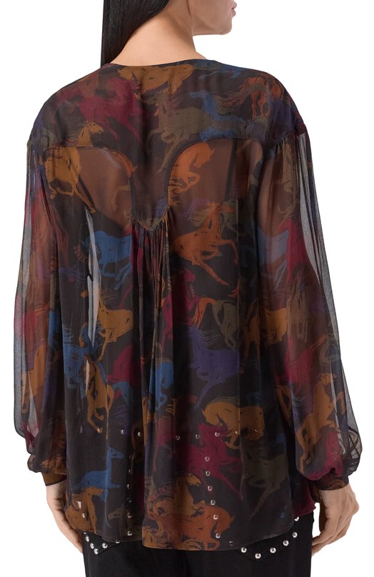Блузка из вискозы Zadig and Voltaire WWSH02262 Разноцветный  WWSH02262 Фото 4