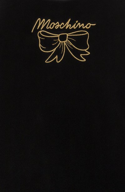 Хлопковое платье MOSCHINO черного цвета по цене 26600 руб., арт. HDV0GX/LWA07/10-14, фото 3 Хлопковое платье MOSCHINO, арт. HDV0GX/LWA07/10-14, фото 3