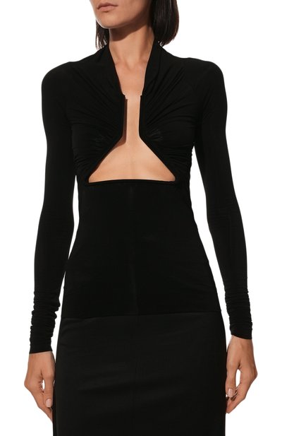 Топ RICK OWENS черного цвета по цене 88350 руб., арт. R001B4261/BZ, фото 3 Топ RICK OWENS, арт. R001B4261/BZ, фото 3