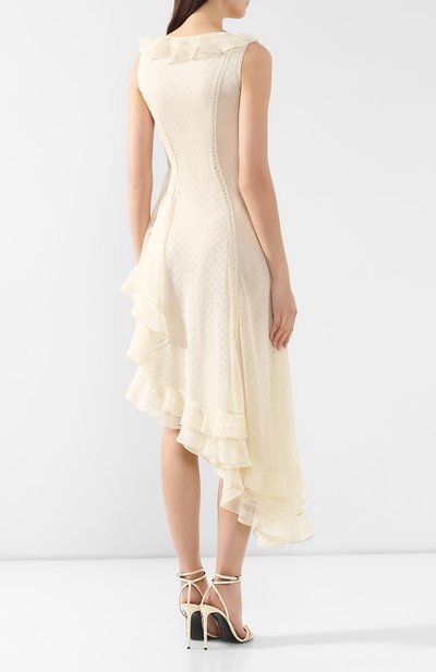 Шелковое платье ALEXANDER MCQUEEN, арт. 571730/Q1DBU, фото 4