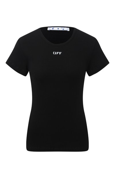 Женская хлопковая футболка OFF-WHITE, арт. 0WAD138F20JER0011001