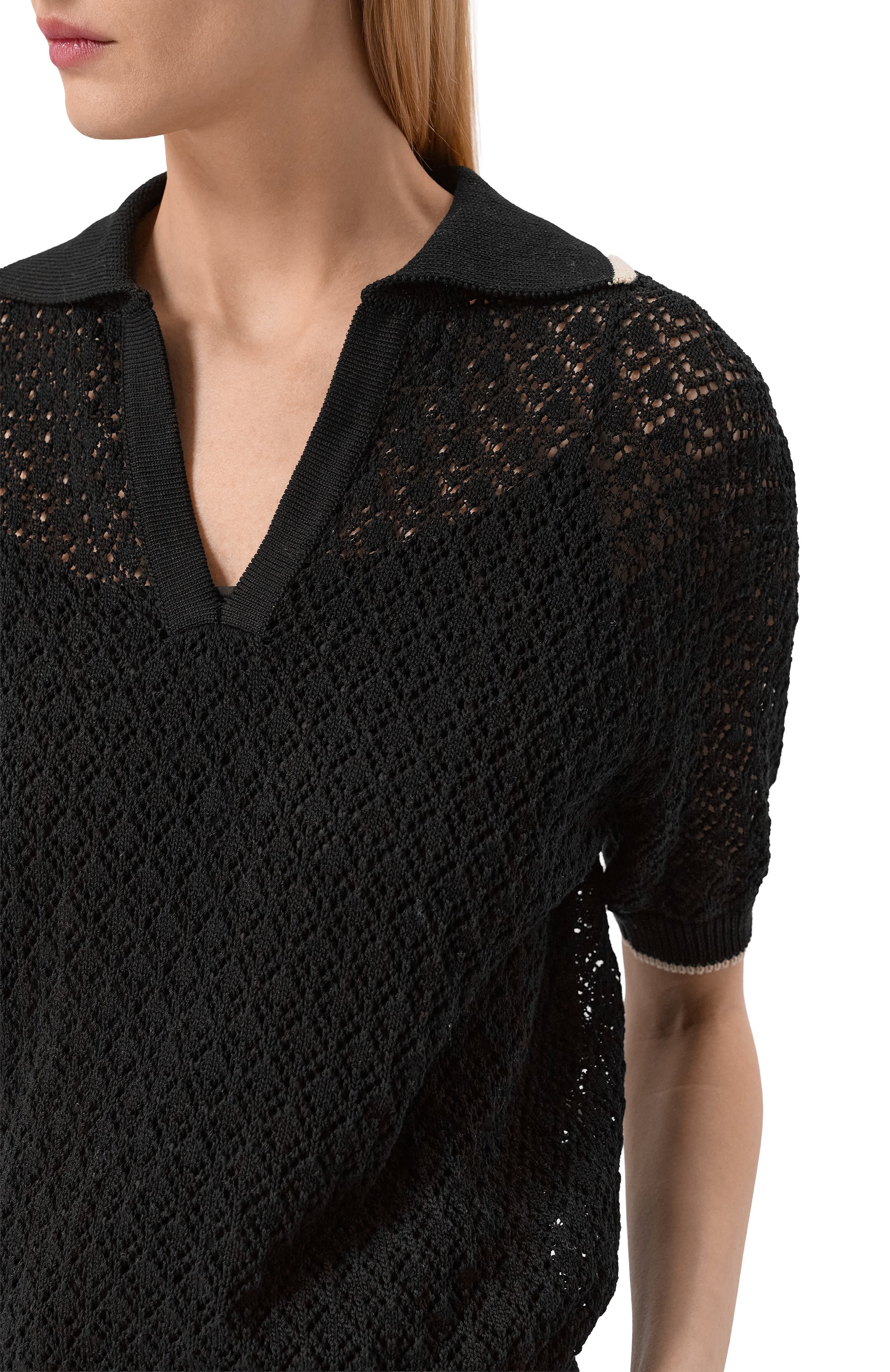 Хлопковое поло AGNONA, арт. K311055E/7C080PE, фото 5