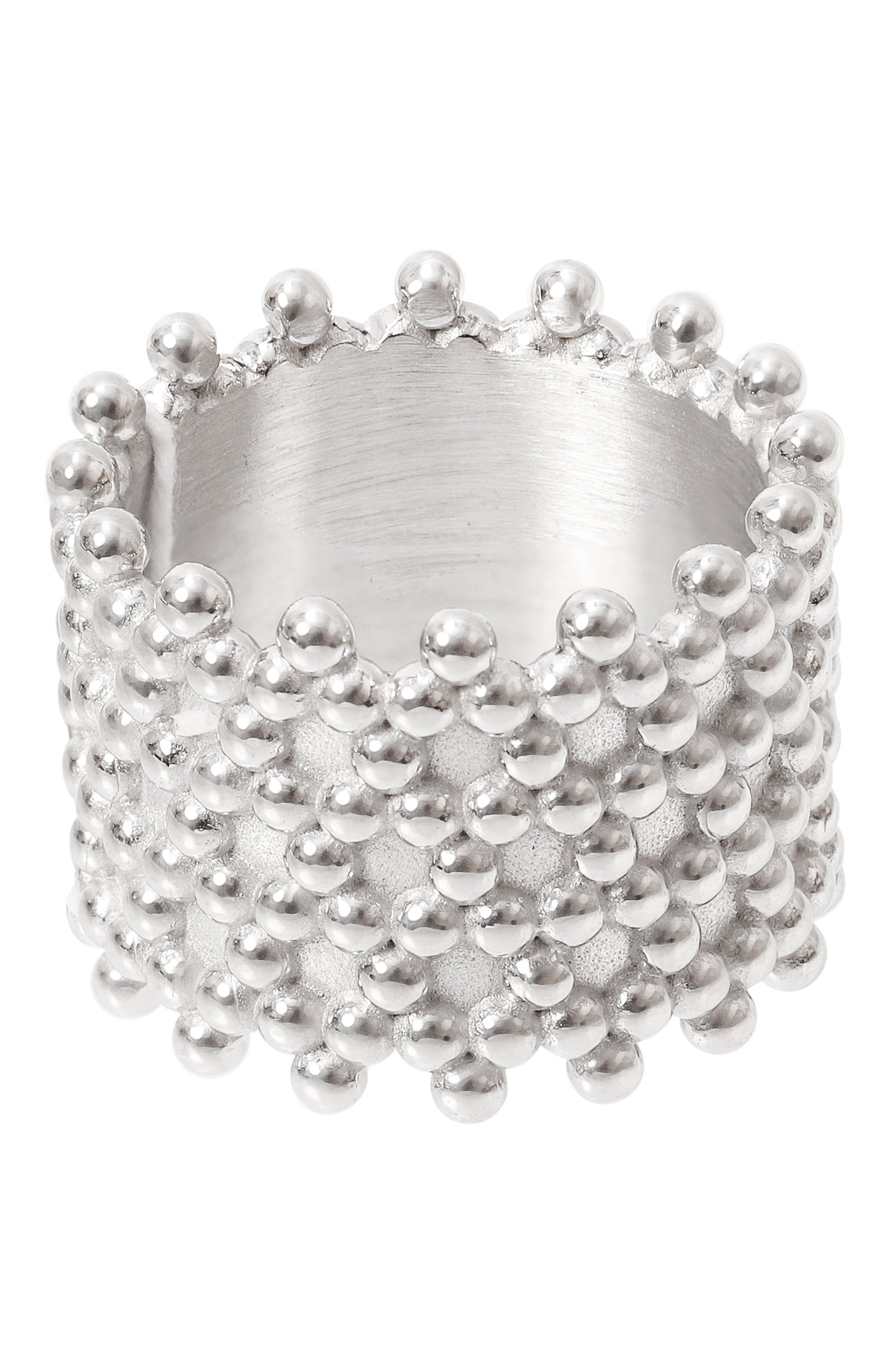 Кольцо фенечка AVGVST серебряного цвета по цене 11130 руб., арт. 071-102-0015, фото 1 Кольцо фенечка AVGVST, арт. 071-102-0015, фото 1