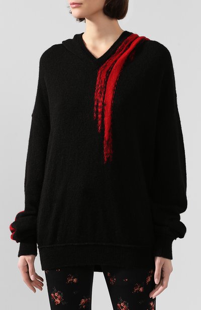 Худи из смеси шерсти и шелка ANN DEMEULEMEESTER, арт. 1902-4010-256-098, фото 3