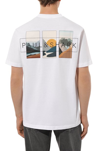 Хлопковая футболка PAUL&SHARK, арт. 14311625, фото 4