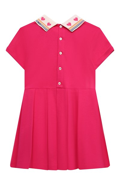 Хлопковое платье GUCCI фуксия цвета по цене 33650 руб., арт. 662928/XJDM6, фото 2 Хлопковое платье GUCCI, арт. 662928/XJDM6, фото 2