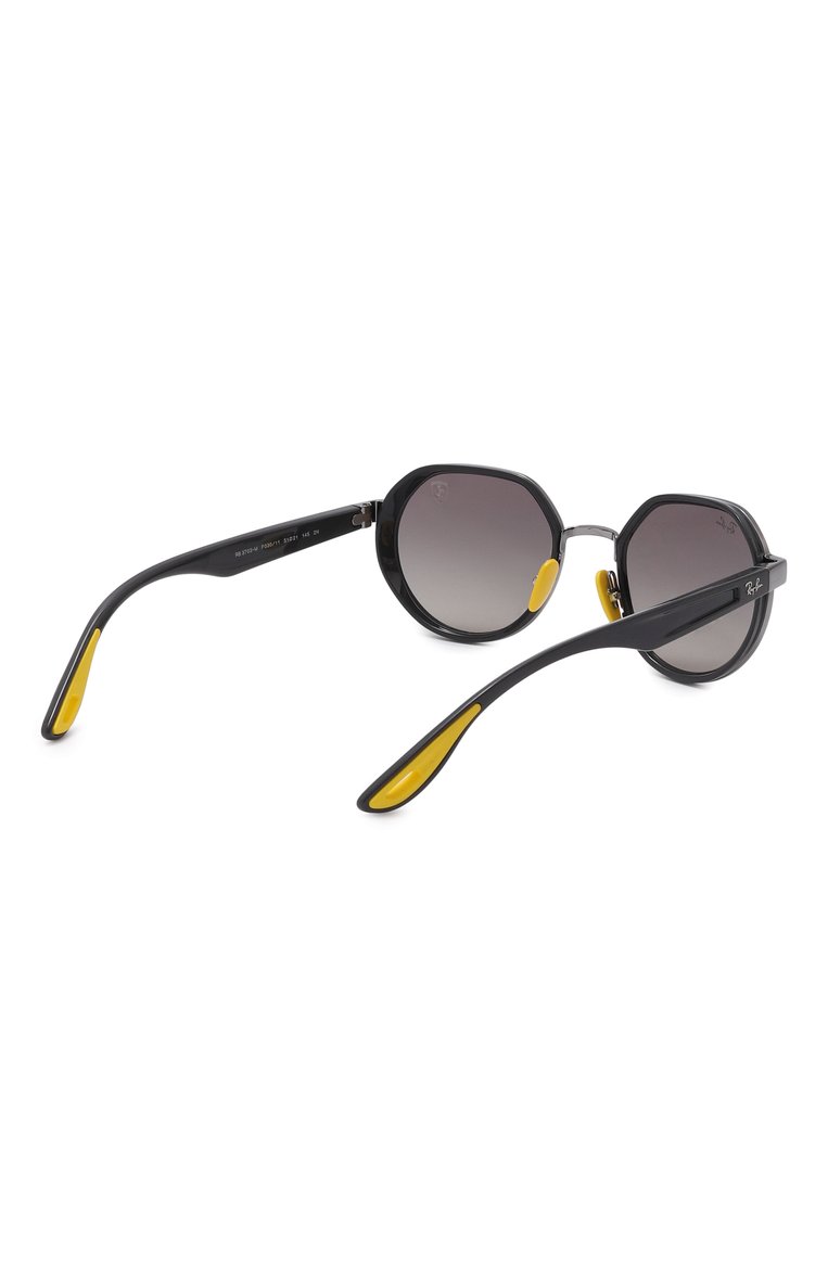 Женские солнцезащитные очки RAY-BAN черного цвета, арт. 3703M-F03011 | Фото 5 (Региональные ограничения белый список (Axapta Mercury): Не проставлено; Нос: Не проставлено; Материал: Пластик, Металл; Тип очков: С/з; Кросс-КТ: С/з-унисекс; О�чки форма: Круглые; Оптика Гендер: оптика-унисекс)
