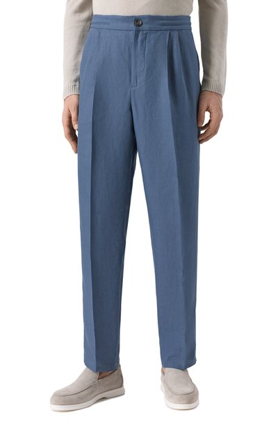 Льняные брюки BRUNELLO CUCINELLI, арт. MP420E1620, фото 3