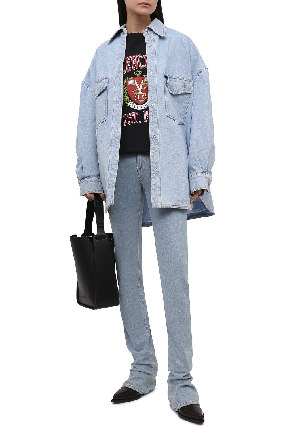 Хлопковый свитшот BALENCIAGA, арт. 676629/TLV90, фото 2
