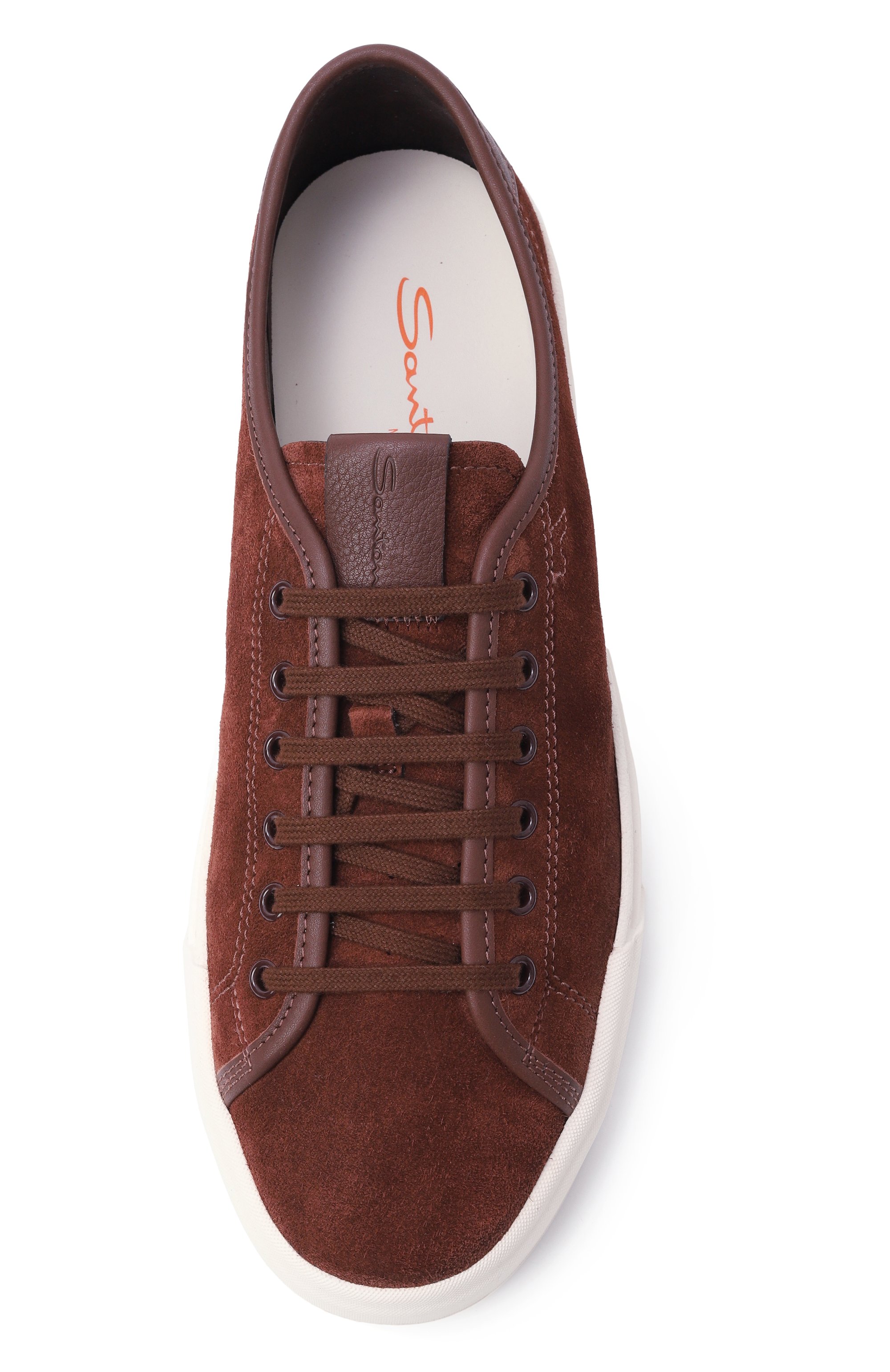 Замшевые кеды voilee SANTONI, арт. MBGG22086PNNTEGC, фото 6