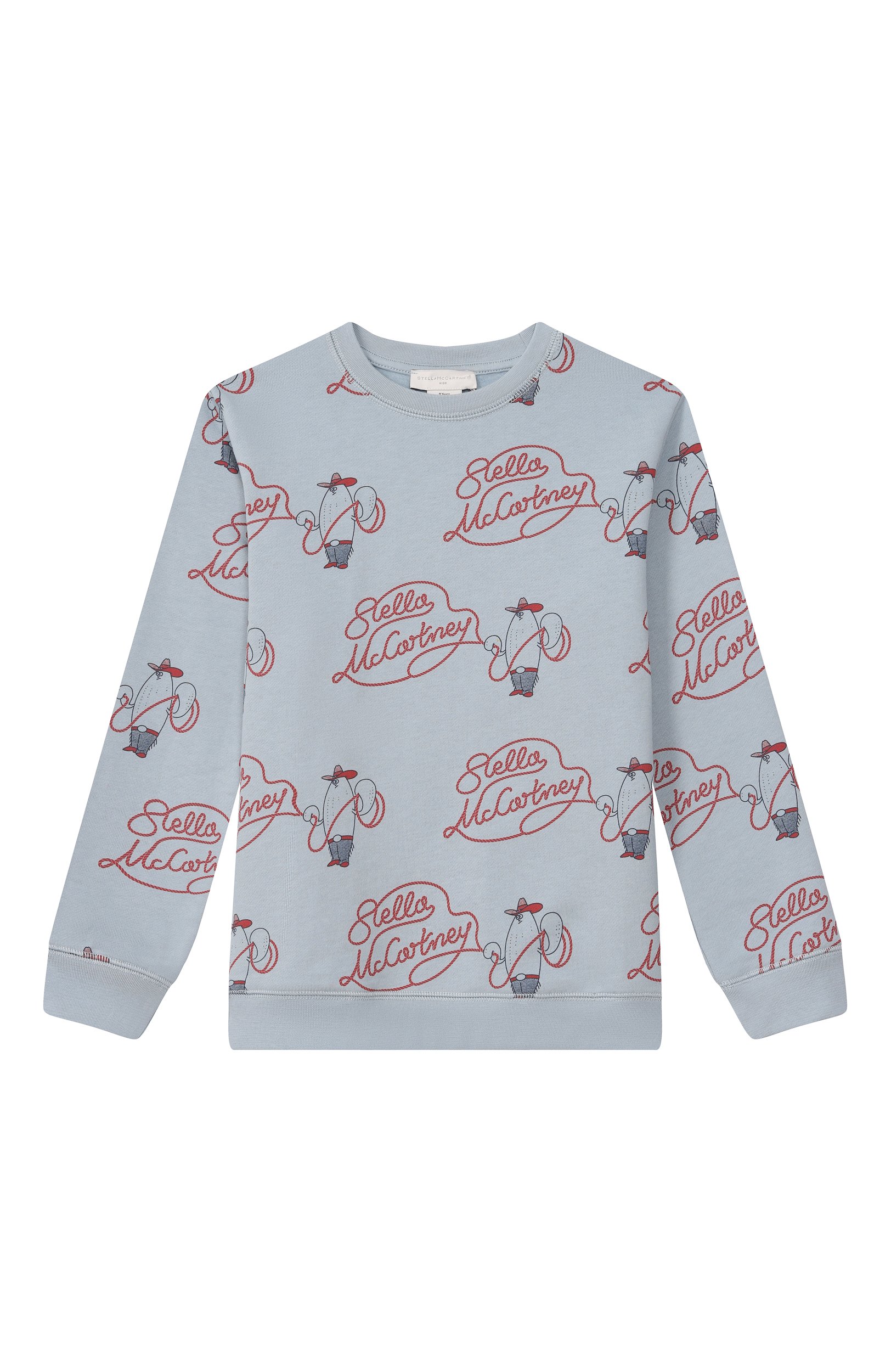 Хлопковый свитшот STELLA MCCARTNEY тёмно-голубого цвета по цене 10900 руб., арт. TZ4P00, фото 1 Хлопковый свитшот STELLA MCCARTNEY, арт. TZ4P00, фото 1