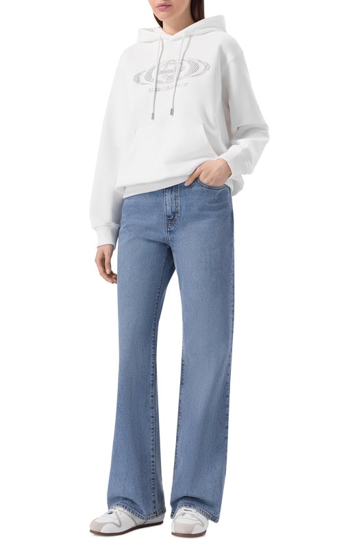 Хлопковое худи Casablanca W-SP26-JTP-362-01 Белый  W-SP26-JTP-362-01 Фото 2