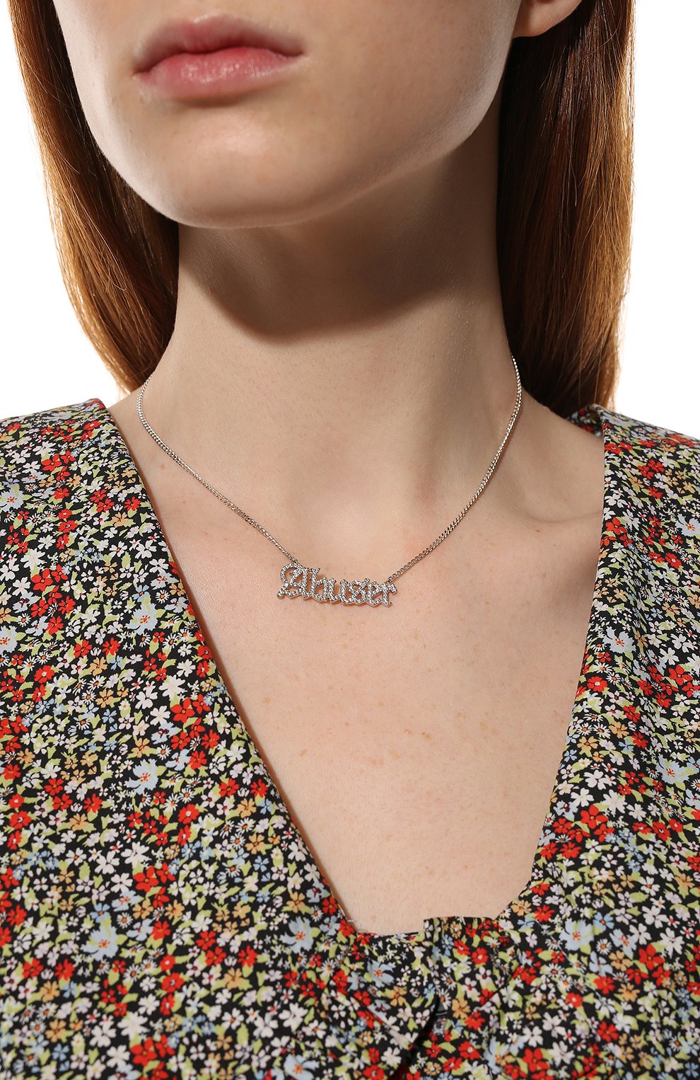 Колье abuser с надписью из фианитов LEVASHOVAELAGINA, арт. abuser/n, фото 2