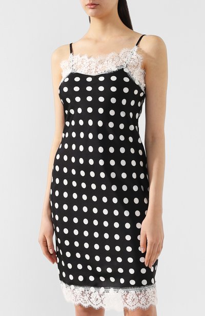 Платье в горох ERMANNO ERMANNO SCERVINO черного цвета по цене 41850 руб., арт. 44 T AB23 FPG, фото 3 Платье в горох ERMANNO ERMANNO SCERVINO, арт. 44 T AB23 FPG, фото 3