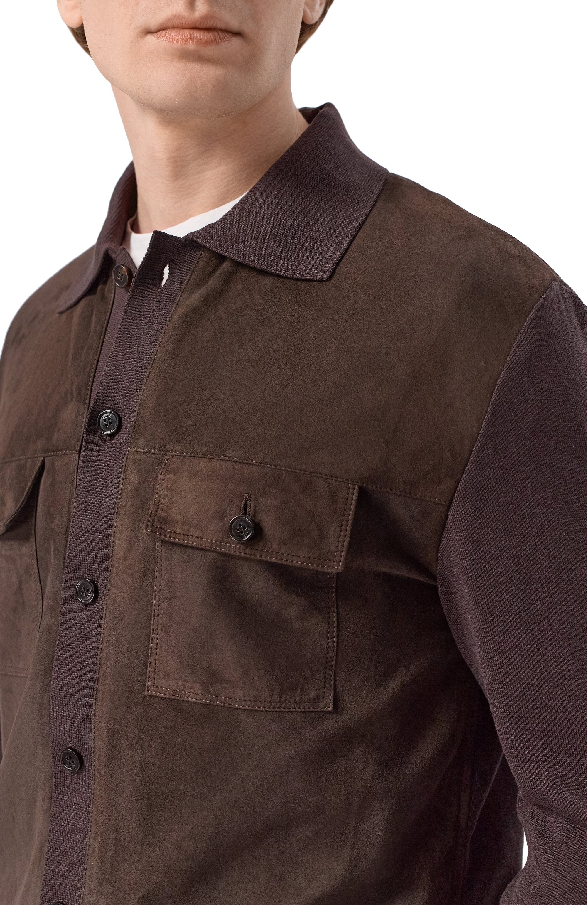 Комбинированная рубашка GUCCI, арт. 847806/XNBB6, фото 5