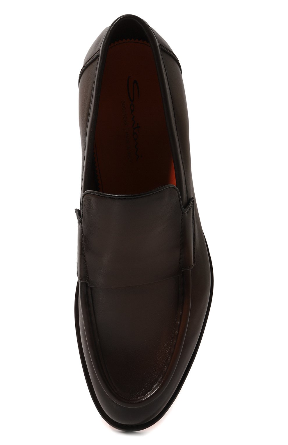 Кожаные лоферы SANTONI, арт. MCCG18357PD5SGFRN01, фото 6