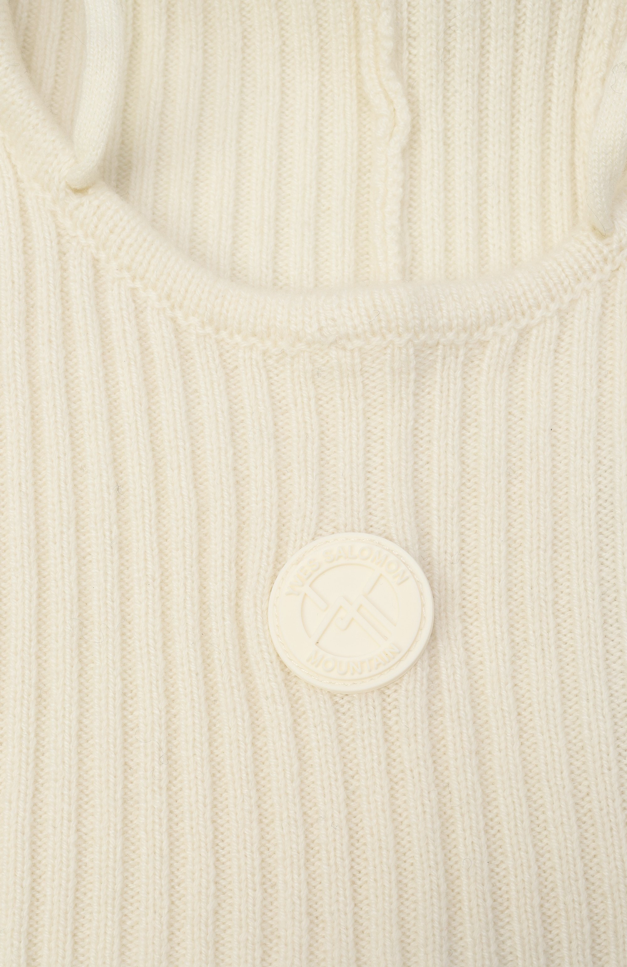 Капор из шерсти и кашемира YVES SALOMON белого цвета по цене 18200 руб., арт. 26WKA500XXMACL, фото 3 Капор из шерсти и кашемира YVES SALOMON, арт. 26WKA500XXMACL, фото 3