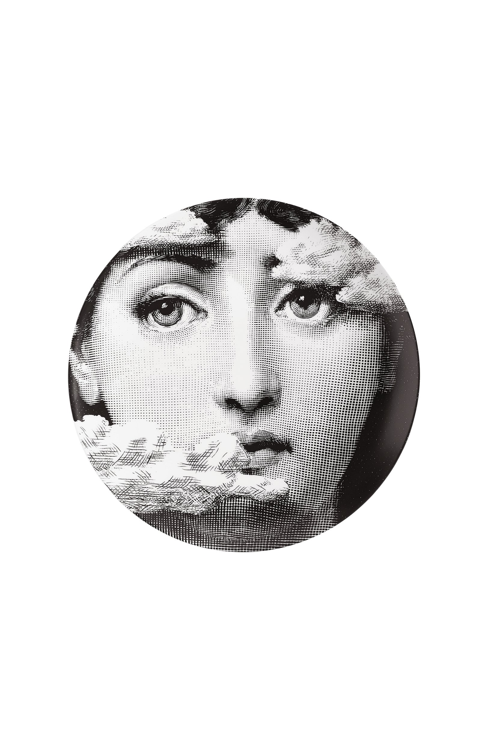 Декоративная тарелка tema e variazioni n.139 FORNASETTI черно-белого цвета по цене 22500 руб., арт. PTV139X, фото 1 Декоративная тарелка tema e variazioni n.139 FORNASETTI, арт. PTV139X, фото 1