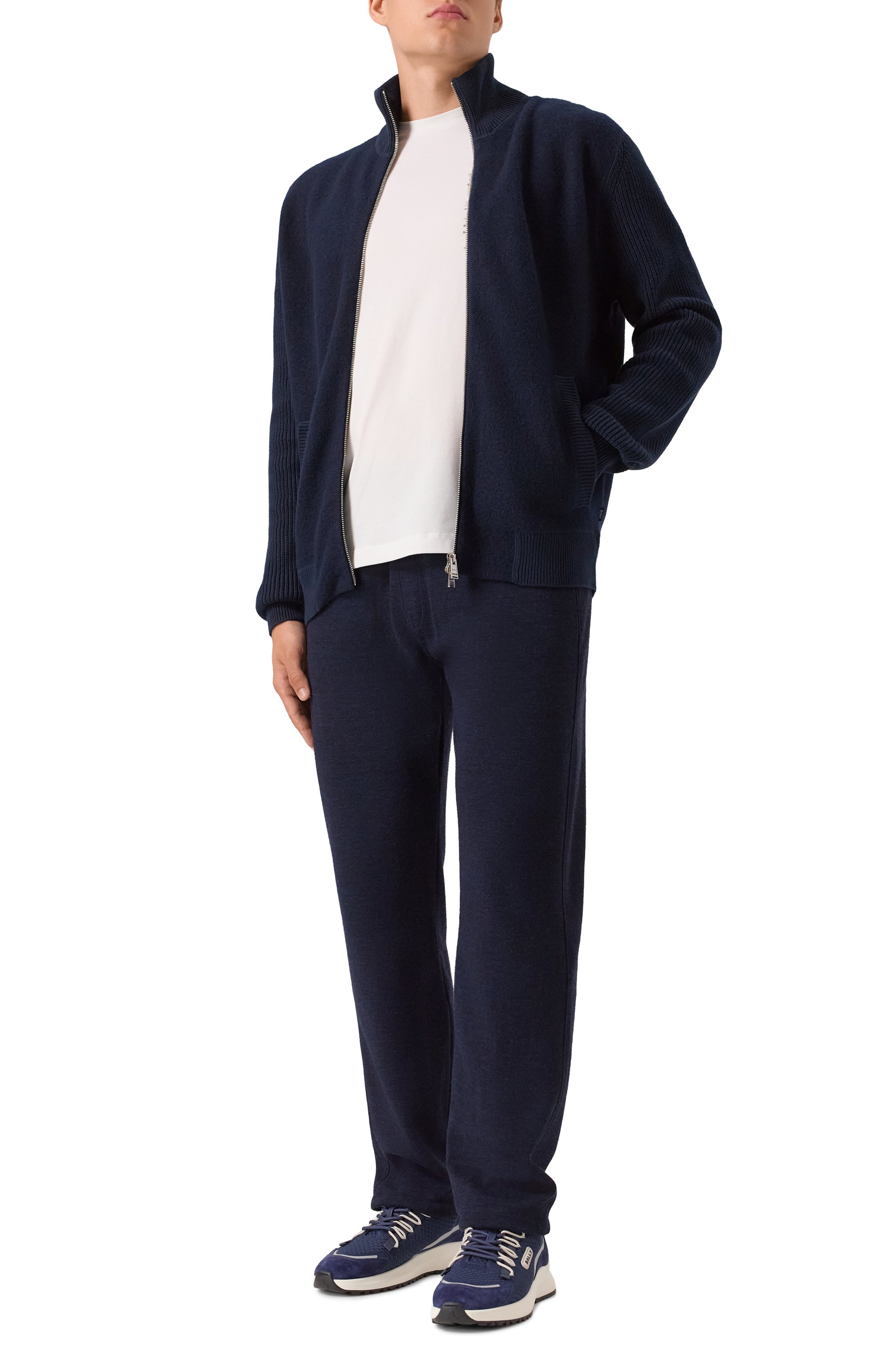 Брюки из шерсти и хлопка CORNELIANI, арт. 26G567-2625016, фото 2