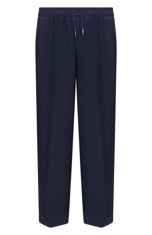 Льняные брюки InLinum PAJAMA/TR0PEA Синий PAJAMA/TR0PEA