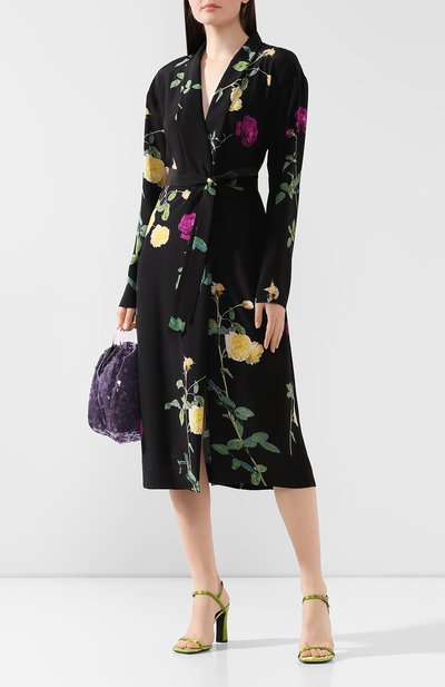 Шелковое платье DRIES VAN NOTEN черного цвета по цене 96300 руб., арт. 192-11042-8202, фото 2 Шелковое платье DRIES VAN NOTEN, арт. 192-11042-8202, фото 2