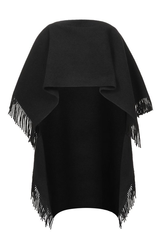 Шерстяное пончо TOTEME 254-WSC0132-FB0471 Чёрный 254-WSC0132-FB0471