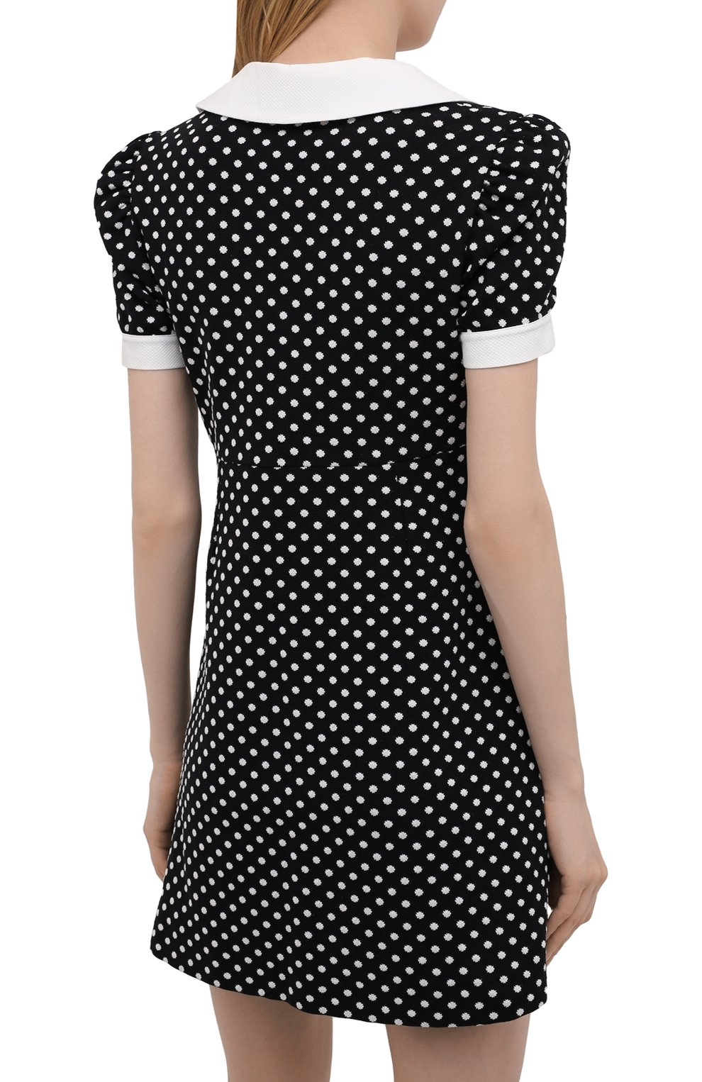 Платье MIU MIU черно-белого цвета по цене 145000 руб., арт. MJA815-1DVC-F0002, фото 4 Платье MIU MIU, арт. MJA815-1DVC-F0002, фото 4